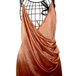 HOUSEOFJOR Draped strap mini dress // Wms M